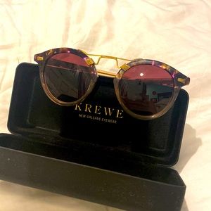 Krewe sunglasses. Has some wear on the frame